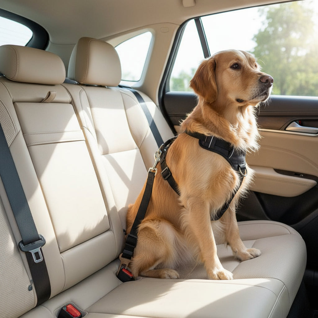 Ceinture de sécurité réglable pour chats et chiens