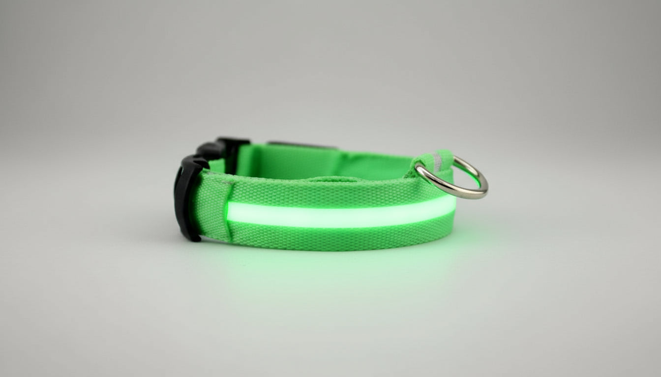 Collier lumineux LED pour chien et chat