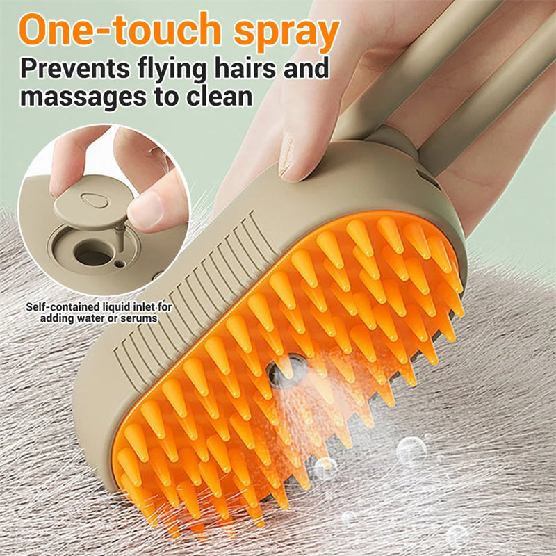 Brosse Vapeur 3 en 1 pour chat et chien